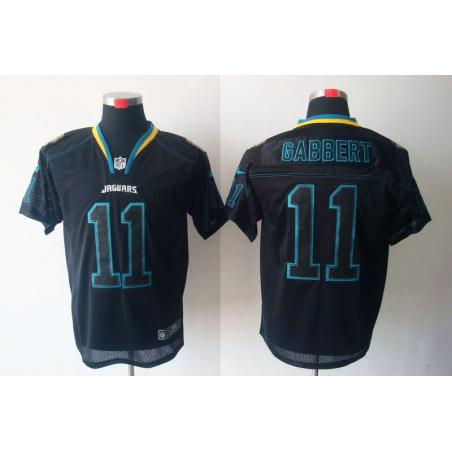 [NEW,Lights-Out]Blaine Gabbert Football Jersey -Jacksonville #11 Black Jersey