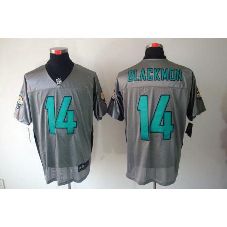 [NEW,Gray-Shadow]Justin Blackmon Football Jersey -Jacksonville #14 Gray Jersey