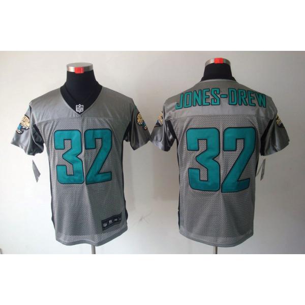 [NEW,Gray-Shadow]Maurice Jones Drew Football Jersey -Jacksonville #32 Gray Jersey