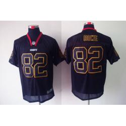 [NEW,Lights-Out]Dwayne Bowe Football Jersey -KC #82 Black Jersey