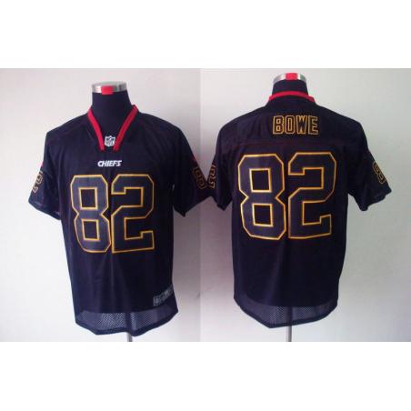 [NEW,Lights-Out]Dwayne Bowe Football Jersey -KC #82 Black Jersey