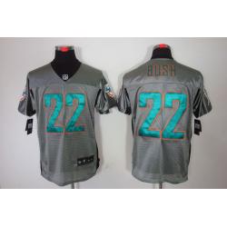 [NEW,Gray-Shadow]Reggie Bush Football Jersey -Miami #22 Gray Jersey