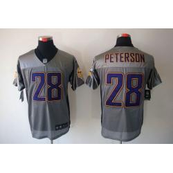 [NEW,Gray-Shadow]Adrian Peterson Football Jersey -Minnesota #28 Gray Jersey