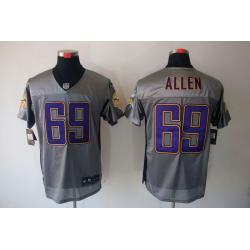 [NEW,Gray-Shadow]Jared Allen Football Jersey -Minnesota #69 Gray Jersey