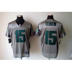 [NEW,Gray-Shadow]Tim Tebow Football Jersey -NY-J #15 Gray Jersey