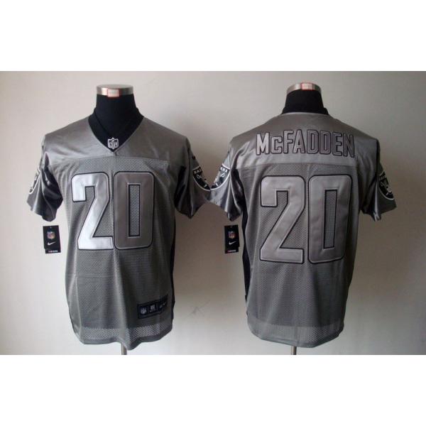 [NEW,Gray-Shadow]Darren McFadden Football Jersey -Oakland #20 Gray Jersey