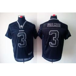 [NEW,Lights-Out]Carson Palmer Football Jersey -Oakland #3 Black Jersey