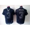 [NEW,Lights-Out]Carson Palmer Football Jersey -Oakland #3 Black Jersey