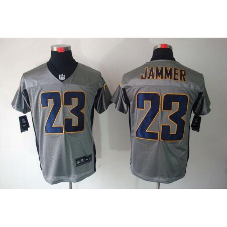 [NEW,Gray-Shadow]Quentin Jammer Football Jersey -San Diego #23 Gray Jersey