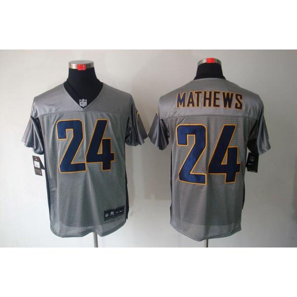 : Ryan Mathews Jersey: San Diego Chargers #24 Elite Grey Shadow  NFL Jersey : Todo lo demás