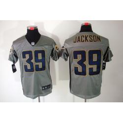 [NEW,Gray-Shadow]Steven Jackson Football Jersey -St. Louis  #39 Gray Jersey