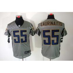 [NEW,Gray-Shadow]James Laurinaitis Football Jersey -St. Louis  #55 Gray Jersey