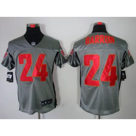 [NEW,Gray-Shadow]Mark Barron Football Jersey -Tampa Bay #24 Gray Jersey