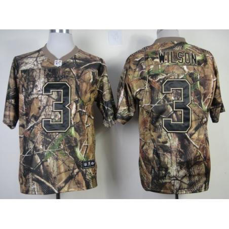 Russell Wilson football jersey -Seattle #3 jersey(Camo)