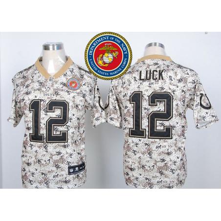 Andrew Luck football jersey -Indianapolis #12 jersey(MCCUU,Desert Digital Camo I)