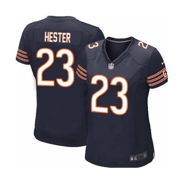 HESTER Chicago #23 Womens Football Jersey - Devin Hester Womens Football Jersey (Blue)_Free Shipping