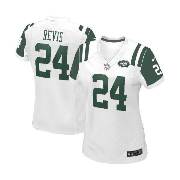 REVIS NY-Jet #24 Womens Football Jersey - Darrelle Revis Womens Football Jersey (White)_Free Shipping