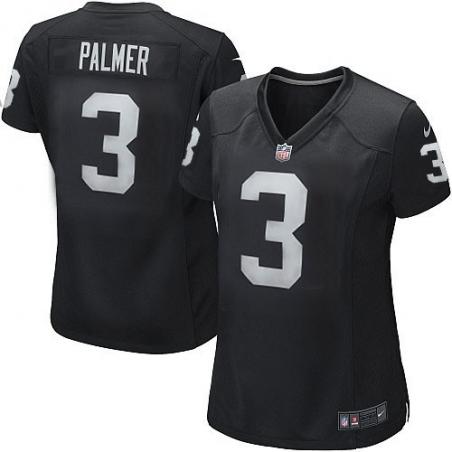 PALMER Oakland #3 Womens Football Jersey - Carson Palmer Womens Football Jersey (Black)_Free Shipping