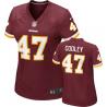 COOLEY Washington #47 Womens Football Jersey - Chris Cooley Womens Football Jersey (Red)_Free Shipping