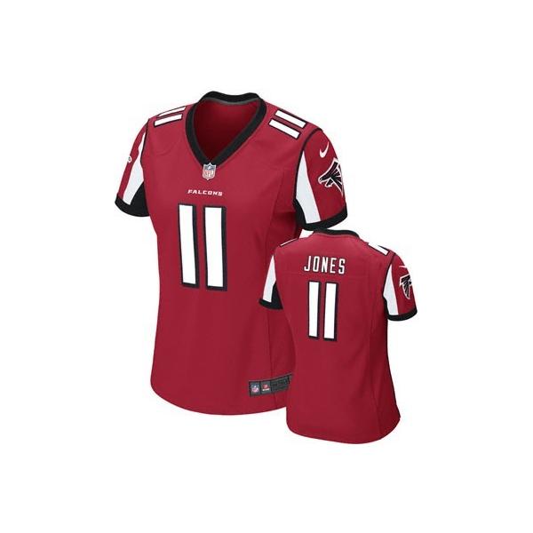 JONES Atlanta #11 Womens Football Jersey - Julio Jones Womens Football Jersey (Red)_Free Shipping