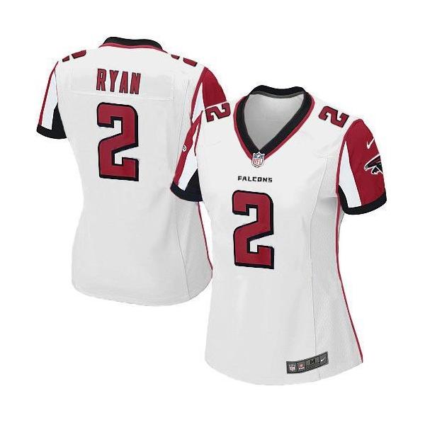 RYAN Atlanta #2 Womens Football Jersey - Matt Ryan Womens Football Jersey (White)_Free Shipping