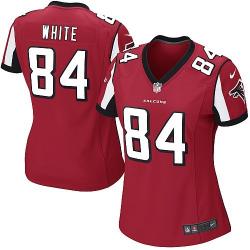 WHITE Atlanta #84 Womens Football Jersey - Roddy White Womens Football Jersey (Red)_Free Shipping