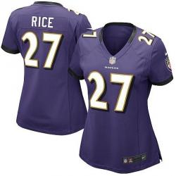 RICE Baltimore #27 Womens Football Jersey - Ray Rice Womens Football Jersey (Purple)_Free Shipping