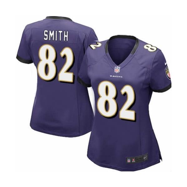 SMITH Baltimore #82 Womens Football Jersey - Torrey Smith Womens Football Jersey (Purple)_Free Shipping