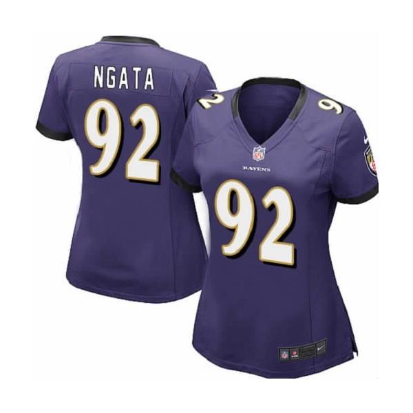 NGATA Baltimore #92 Womens Football Jersey - Haloti Ngata Womens Football Jersey (Purple)_Free Shipping