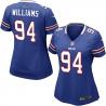 WILLIAMS Buffalo #94 Womens Football Jersey - Mario Williams Womens Football Jersey (Blue)_Free Shipping