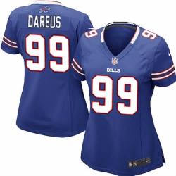 DAREUS Buffalo #99 Womens Football Jersey - Marcell Dareus Womens Football Jersey (Blue)_Free Shipping