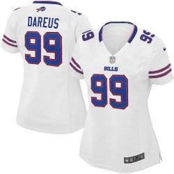 DAREUS Buffalo #99 Womens Football Jersey - Marcell Dareus Womens Football Jersey (White)_Free Shipping