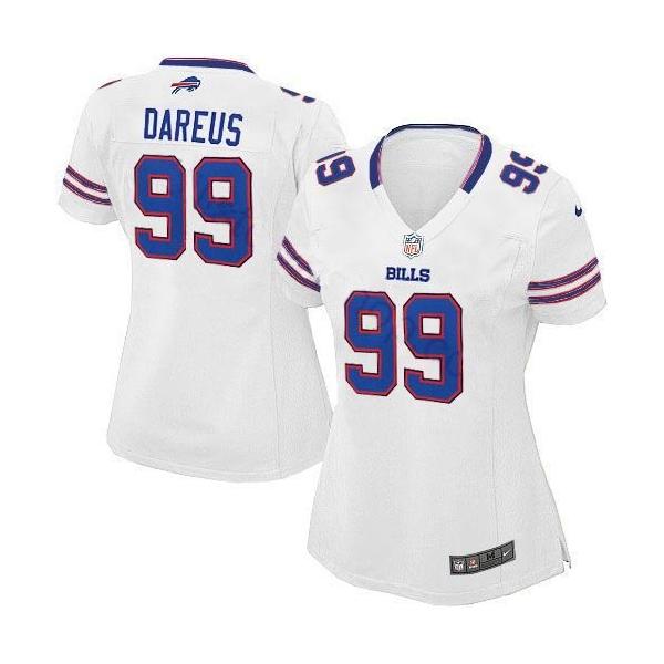 DAREUS Buffalo #99 Womens Football Jersey - Marcell Dareus Womens Football Jersey (White)_Free Shipping