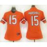 MARSHALL Chicago #15 Womens Football Jersey - Brandon Marshall Womens Football Jersey (Orange)_Free Shipping