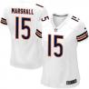 MARSHALL Chicago #15 Womens Football Jersey - Brandon Marshall Womens Football Jersey (White)_Free Shipping