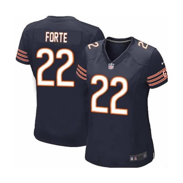 FORTE Chicago #22 Womens Football Jersey - Matt Forte Womens Football Jersey (Blue)_Free Shipping