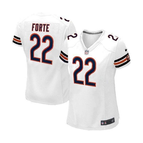 FORTE Chicago #22 Womens Football Jersey - Matt Forte Womens Football Jersey (White)_Free Shipping