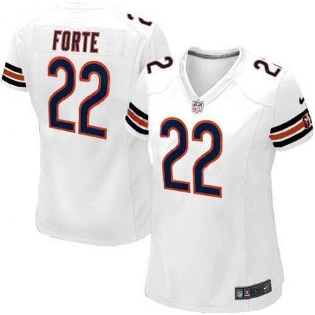 FORTE Chicago #22 Womens Football Jersey - Matt Forte Womens Football Jersey (White)_Free Shipping