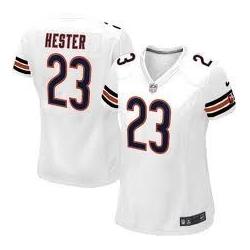 HESTER Chicago #23 Womens Football Jersey - Devin Hester Womens Football Jersey (White)_Free Shipping