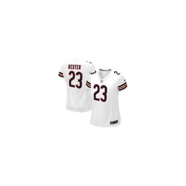 HESTER Chicago #23 Womens Football Jersey - Devin Hester Womens Football Jersey (White)_Free Shipping