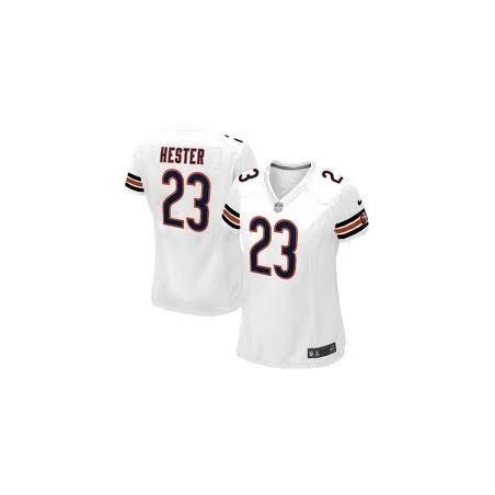 HESTER Chicago #23 Womens Football Jersey - Devin Hester Womens Football Jersey (White)_Free Shipping