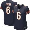 CUTLER Chicago #6 Womens Football Jersey - Jay Cutler Womens Football Jersey (Blue)_Free Shipping