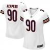 PEPPERS Chicago #90 Womens Football Jersey - Julius Peppers Womens Football Jersey (White)_Free Shipping