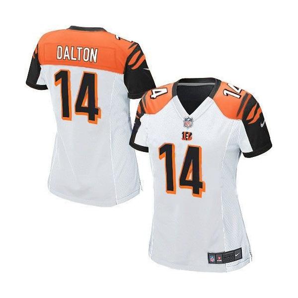 DALTON Cincinnati #14 Womens Football Jersey - Andy Dalton Womens Football Jersey (White)_Free Shipping