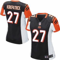 KIRKPATRICK Cincinnati #27 Womens Football Jersey - Dre Kirkpatrick Womens Football Jersey (Black)_Free Shipping