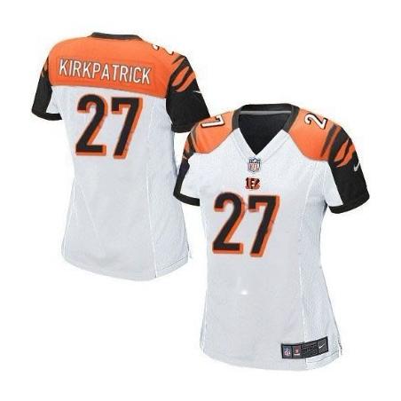 KIRKPATRICK Cincinnati #27 Womens Football Jersey - Dre Kirkpatrick Womens Football Jersey (White)_Free Shipping