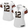 MCCOY Cleveland #12 Womens Football Jersey - Colt McCoy Womens Football Jersey (White)_Free Shipping