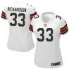 RICHARDSON Cleveland #33 Womens Football Jersey - Trent Richardson Womens Football Jersey (White)_Free Shipping