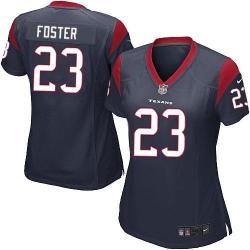 FOSTER Houston #23 Womens Football Jersey - Arian Foster Womens Football Jersey (Blue)_Free Shipping