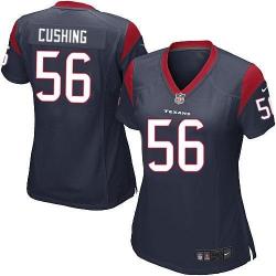 CUSHING Houston #56 Womens Football Jersey - Brian Cushing Womens Football Jersey (Blue)_Free Shipping